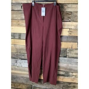 Mango Women’s Burgundy Dress Pants Size 20